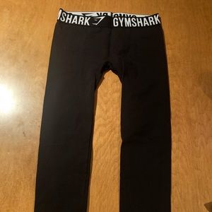 GYMSHARK Fit Leggings Black/White - Size: M